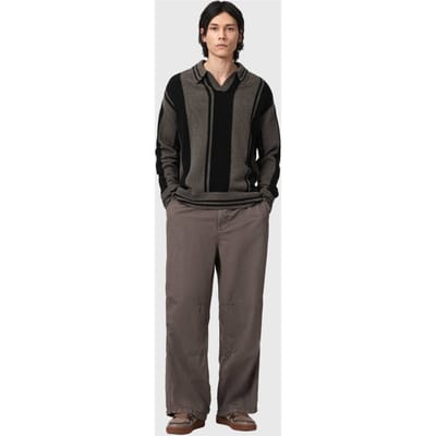 AllSaints Taylor Ls Polo Cinder Black Taglia: S | Maglioni a maglia Outlet | Uomo | Nero