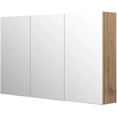 Aquazuro Spiegelkast Napoli - Scandinavische Eik - 120cm - Wandmontage