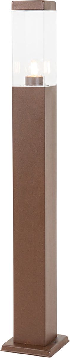 QAZQA malios - Moderne Staande Buitenlamp | Staande Lamp voor buiten - 1 lichts - H 80 cm - Roestbruin - Buitenverlichting