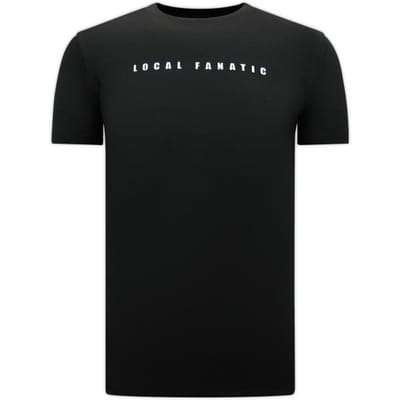 Cartoon Heren T-shirt - Zwart