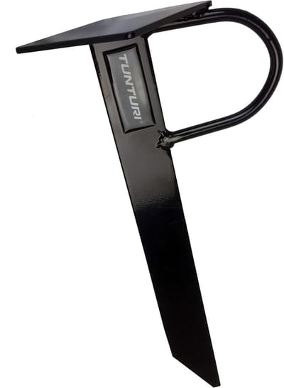 Tunturi Battle Rope - Fitness Rope - Functional Training Rope - Grondbevestiging - Grondhaak - Zwart