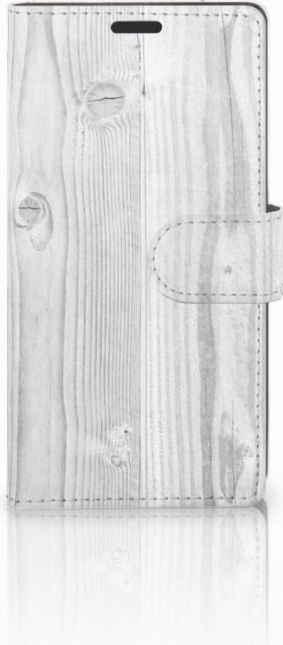 Sony Xperia Z3 Book Style Case White Wood