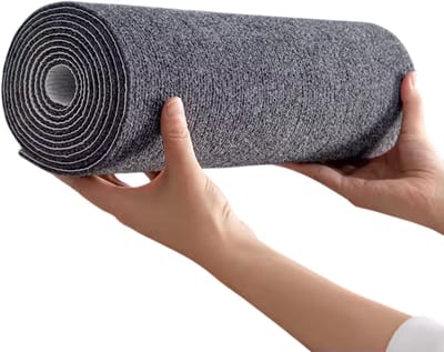 DIY Wasbaar Nano-Absorptie Vloerkleed – Zacht, Antislip Tapijt voor Woonkamer, Slaapkamer of Badkamer, Dikke Tapijtdecoratie, Herbruikbaar en Waterbestendig - Donkergrijs - Maat 40cm x 60cm