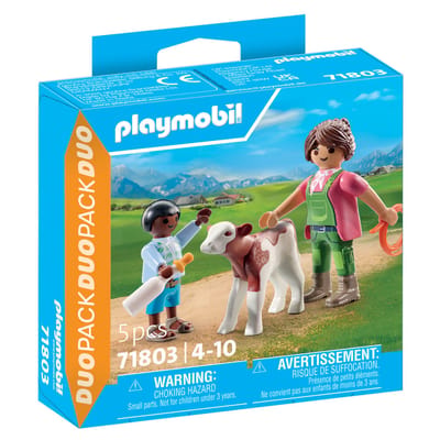 PLAYMOBIL DuoPacks Boer met kalf 71803
