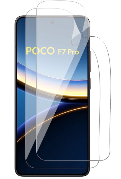 Screenprotector geschikt voor Xiaomi Poco F7 Pro - 2x FlexGuard Screen Protector