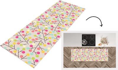 Keukenloper - Loper keuken - Meisje - Lolly snoep - Boom - Patronen - 150x50 cm - Keukenloper vinyl