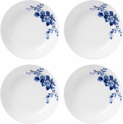 Pastabord Paauw Blauw - Porselein - 20 cm - 4 stuks