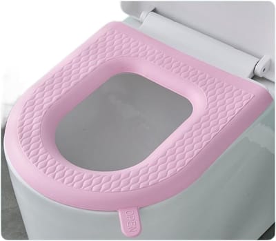 Toiletzittinghoes - Zachte Topper - Comfortabel Zitten - Waterdicht & Wasbaar - Universeel - Roze