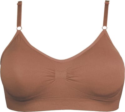 MAGIC Bodyfashion Bamboo Comfort Bra with Spaghetti Straps Mocha Vrouwen - Maat S