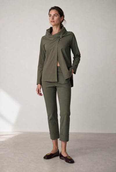 Biagio bengalina pants | Army - Army / XXS