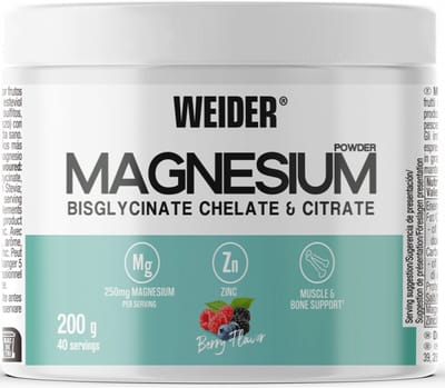 Weider Magnesium Powder (200g) Berry - Vitaminen, mineralen & gezondheid - Mineralen