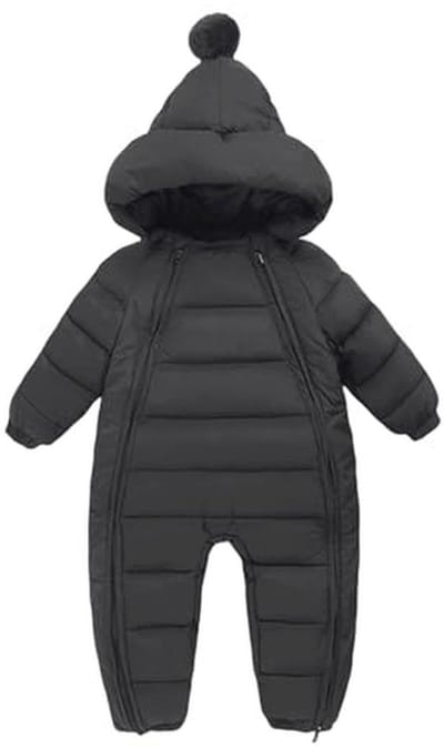Baby Sneeuwpak - Baby Jumpsuit - Warm Blijven - Dubbele Rits - 0-24 Maanden - Unisex