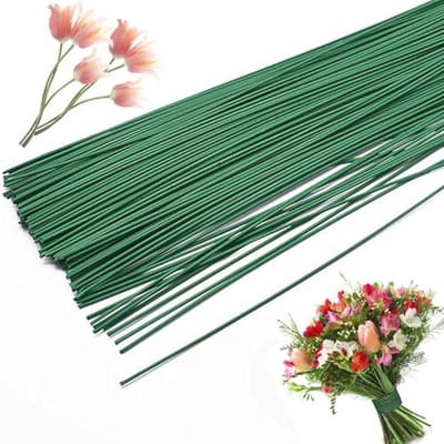 30 Stuks Groen Bloemendraad voor Bloemisterij en Knutselen - 1,2 mm, 36 cm