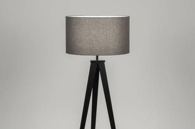 Lumidora Vloerlamp 30883 - ANTIQUA - E27 - Zwart - Grijs - Metaal - ⌀ 51 cm