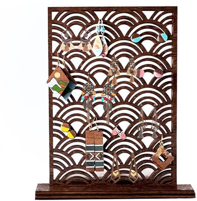 Dailygoods- Oorbellenhouder 100 Gaten - Sieradenrekje - Sieradenhouder - Oorbellen Display - Oorbellen Rekje - Houten Design - Sieradenstandaard