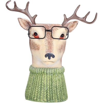 Décoration Vase Animal Vase en Résine Innovant Ornement pour Jardinage Maison Bureau ChambreF668989 beige