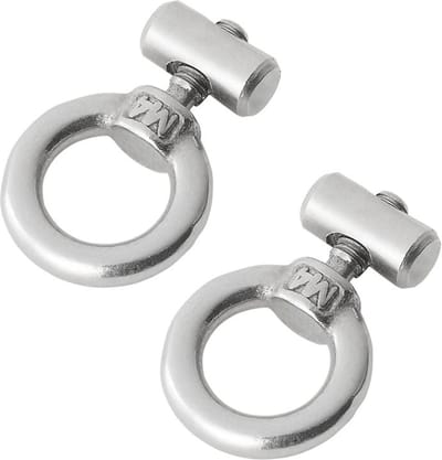 ProPlus Eindstop voor tentrail - RVS - Ø 6-9 mm - Set van 2