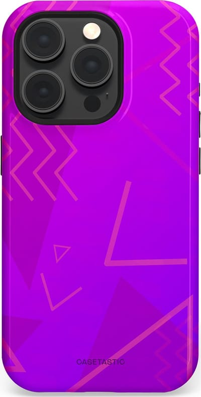 Casetastic Hoesje Geschikt voor Apple iPhone 15 Pro Magsafe - Stijlvolle Beschermende Duo-layer Case - Discowave