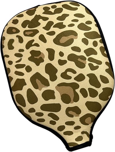 Tafeltennis Beschermhoes - Pickleball Paddle Tas - Sport Accessoire - Waterdicht Neopreen Materiaal - 31 x 22 cm - Luipaardmotief