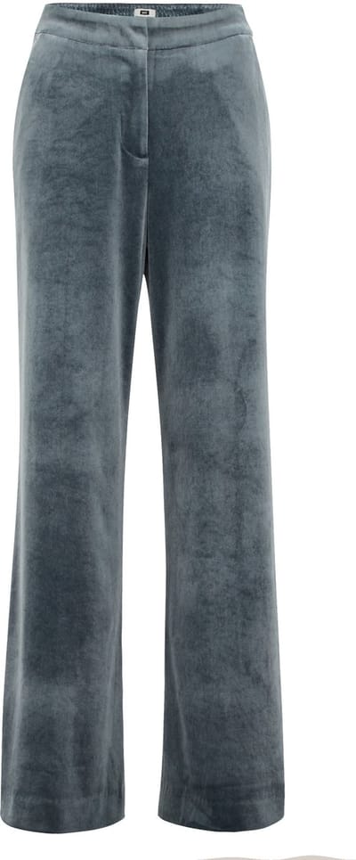 WE Fashion Dames velvet wide leg pantalon