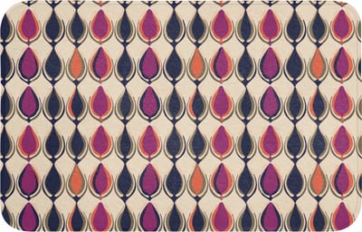 WC mat 80x50 cm - Antislip - Vintage - Retro - Kleurrijk - Toiletmat - Vloermat - Douchemat - Toilet tapijt - Toiletmatten
