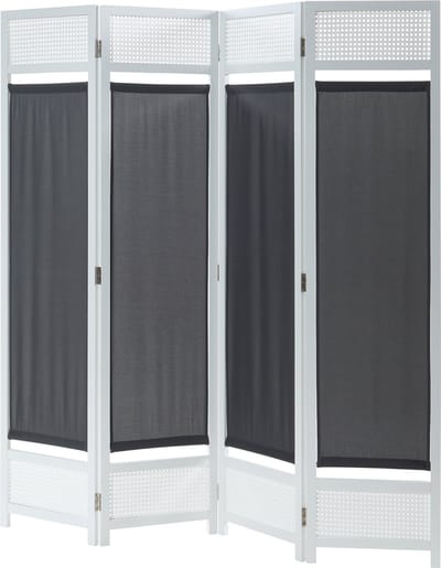 Kamerscherm Dorotea scheidingswand 160x170 cm wit en donkergrijs [en.casa]