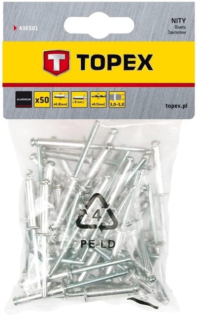 Aluminium Klinknagels 4 mm x 8 mm (50 stuks) - Sterke, Platte Kop Popnagels