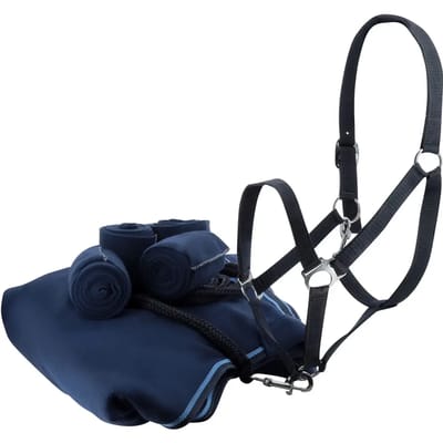 Halster en leidselset voor paard, 4 stroken poloshirt en fleece shirt Riding World