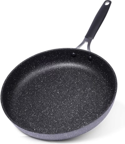 Koekenpan Graniet Antiaanbaklaag STONER 28 cm - Multifunctionele Pan voor Vlees - Groenten