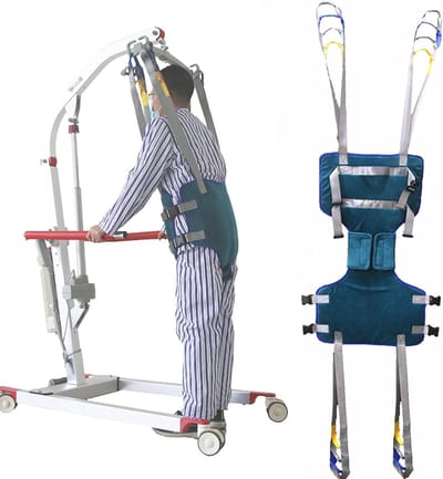 Patiënt Tilband - Loopband Hulpmiddel - Ondersteunen bij Lopen - Verstelbare Taille - 180 kg Treksterkte - Grijs