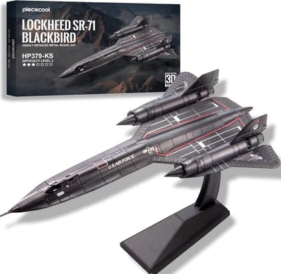 3D Metalen Puzzel SR-71 Blackbird Verkenningsvliegtuig Modelbouwkit Roestvrij Staal