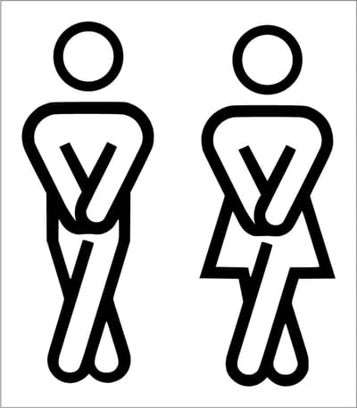 Deurbordje toilet - WC bordjes - Man en vrouw - 3D acrylaat -zelfklevend - WC Heren/Dames - Pictogram