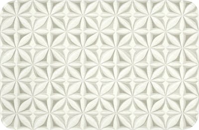 WC mat 60x40 cm - Antislip - Abstract - Structuur - Grijs - Wit - Toiletmat - Vloermat - Douchemat - Toilet tapijt - Toiletmatten