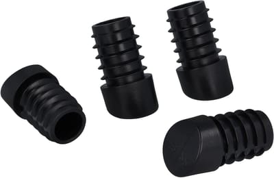Stoeldoppen Rond - Voetdoppen Meubels - Vloer Beschermen - Schuine Poten - 22 mm - Zwart