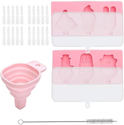 Dailygoods- IJsblokjesvorm - 2 Sets - 20 Herbruikbare Staafjes - BPA-vrij - Siliconen - Met Deksel - Veilig en Herbruikbaar - Ijsvorm