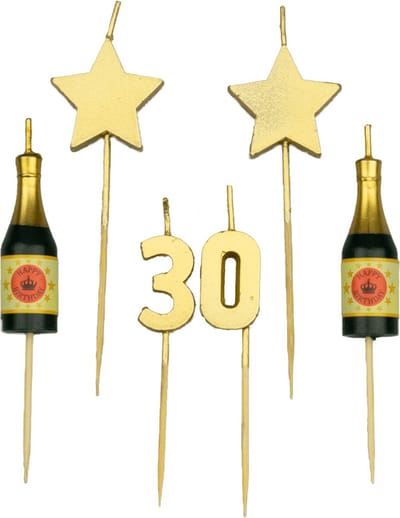 Party cake candles - 30 years