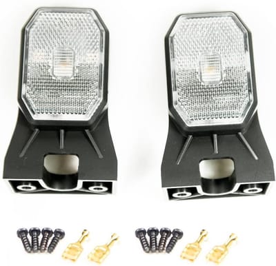 Zijmarkeringslichten LED Wit voor Aanhangwagens en Bedrijfswagens - 1 Set van 2 Stuks