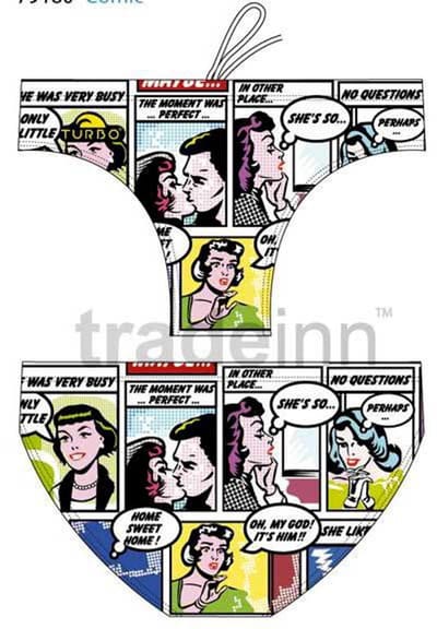 Turbo Comic Zwemslip Veelkleurig 3XL Man