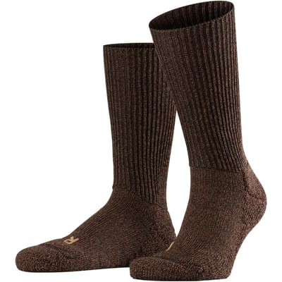 FALKE Walkie Ergo eenkleurig wol functioneel materiaal sokken unisex bruin - maat 39-41