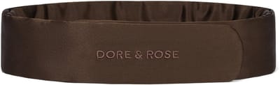 Dore & Rose - Zijden Hoofdband - Haarband - Verstelbaar - Haarband Dames - Skincare - Huid - Beauty - Make up - Bruin - Nº 13 Chocolate Au Nuit