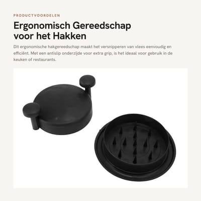 Dailygoods- Gereedschap Eenvoudige bediening - Hakmolen - Antislip - Ergonomisch - Vleesmolen - Draagbaar keukengereedschap