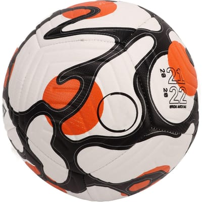 Ballon de football de sport pour intérieur extérieur PU Ballon de football d'entraînement pour enfants adolescents adultes Taille 5 black