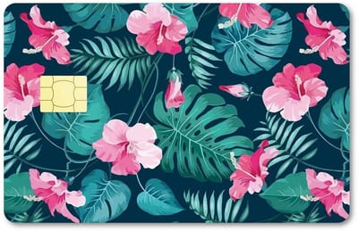 Allecto - Monstera Kaart Skin Sticker - Bloem Creditcard Cover - Persoonlijk en Verwijderbaar - Tropische Plant - Perfect voor Banksleutel - Set va...