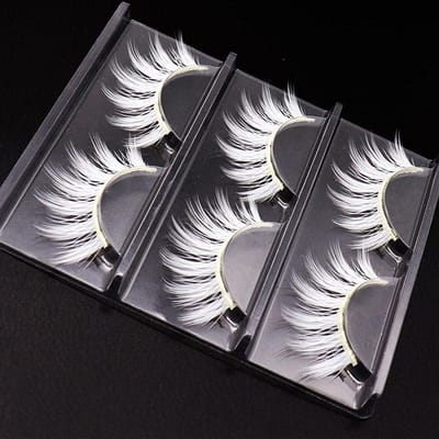 Lange Krullende Wimpers voor Feestjes en Cosplay, Neppwimpers voor Make-up, 3 Paar Draagcomfort, Volle Wimpers, Perfect voor Vrouwen