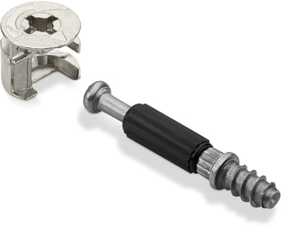 50 x HETTICH Corpusverbinder Exzenter RASTEX 15 en inschroefpluggen l Twister DU 232 T
