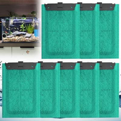 Aquarium Filter Cartridges - 8 Stuks Vervangingsfilter Pads met Actieve Koolstof en Zeoliet voor Tetra EasyCrystal Filters, Ideaal voor Helder Water en Optimale Filtratie