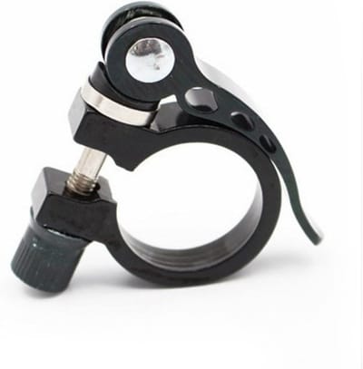 Zadelpenklem - Snelsluiting - Fietszadel Verstellen - Snelle Installatie - 31.8 mm - Zilver