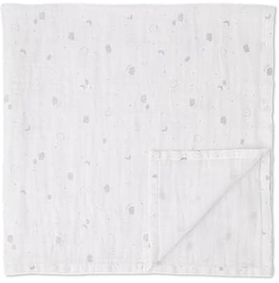 Voorgewassen Mousseline Inbakerdoek 110 x 110 cm - Ademend Unisex Baby Dekentje