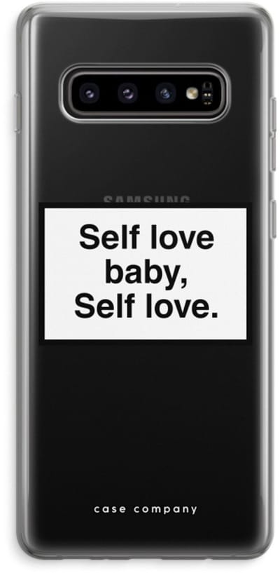 Hoesje geschikt voor Samsung Galaxy S10 Plus hoesje - Self love - Soft Cover Telefoonhoesje - Bescherming aan alle Kanten en Schermrand