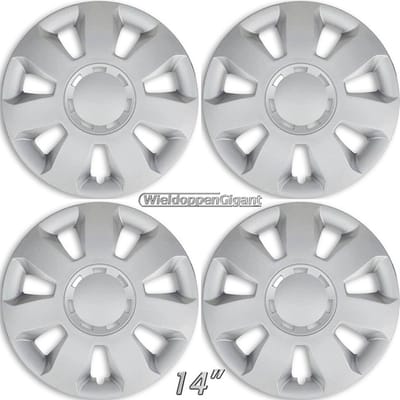 GoodGo Wieldoppen ARES-S 14" zilver. Set a 4 stuks (CONTROLEER UW BANDENMAAT en lees a.u.b. de onderstaande, uitgebreide tekst!)